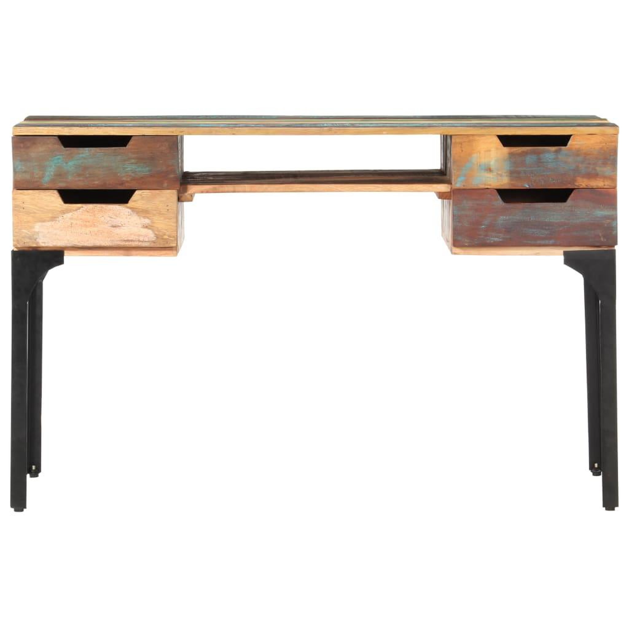 Voir la diapositive 3 : VIDAXL Bureau 118x48x75 cm Bois de recuperation massif