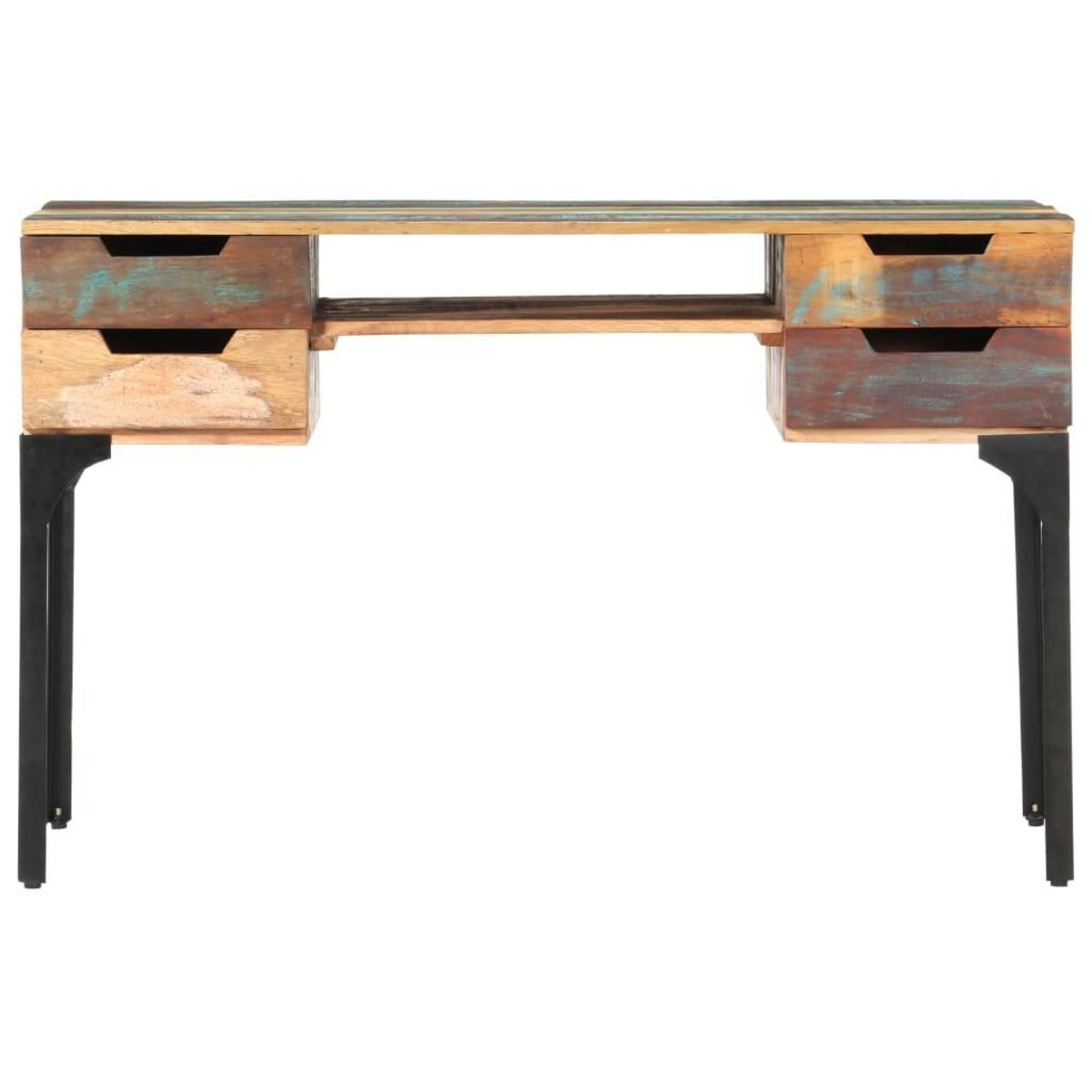 VIDAXL Bureau 118x48x75 cm Bois de recuperation massif