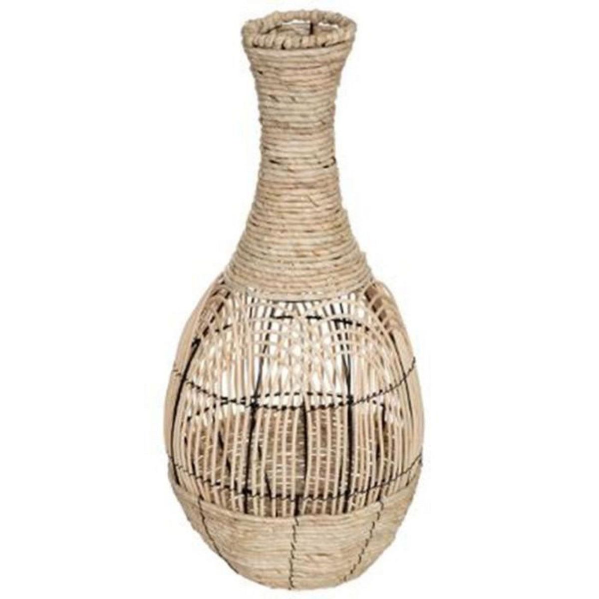 ATMOSPHERA Vase Déco en Rotin  Idylle Folk  63cm Naturel