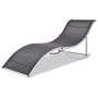 Voir la diapositive 2 : VIDAXL Chaises longues lot de 2 noir et gris