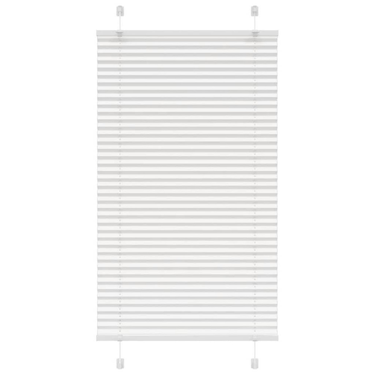 VIDAXL Store plisse blanc 70x150 cm largeur du tissu 69,4 cm polyester