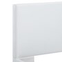VIDAXL Cadre de lit Blanc Similicuir 120 x 200 cm