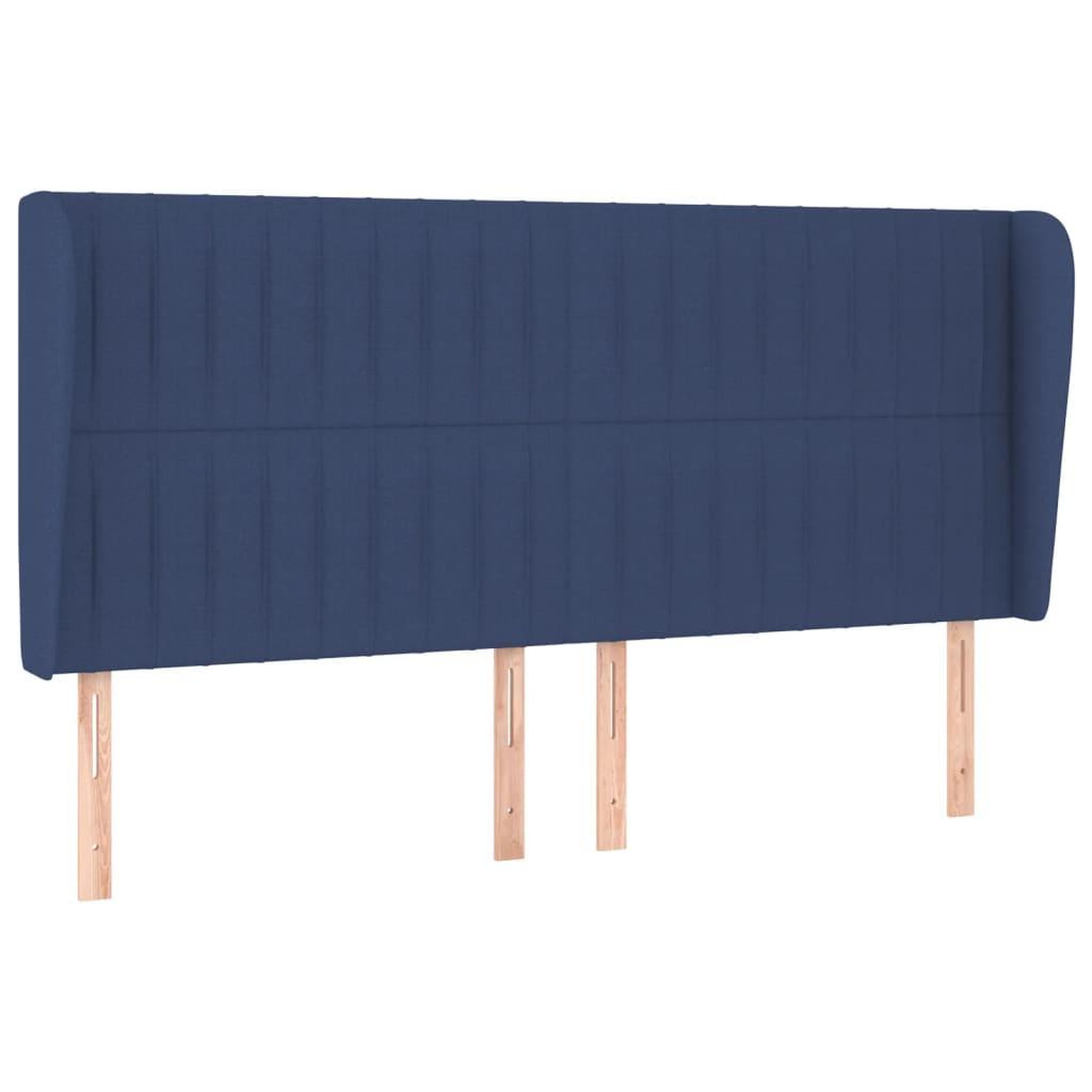 Voir la diapositive 2 : VIDAXL Tete de lit avec oreilles Bleu 203x23x118/128 cm Tissu