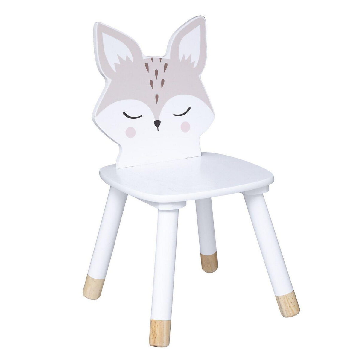 ATMOSPHERA Chaise Renard pour enfant - Blanc
