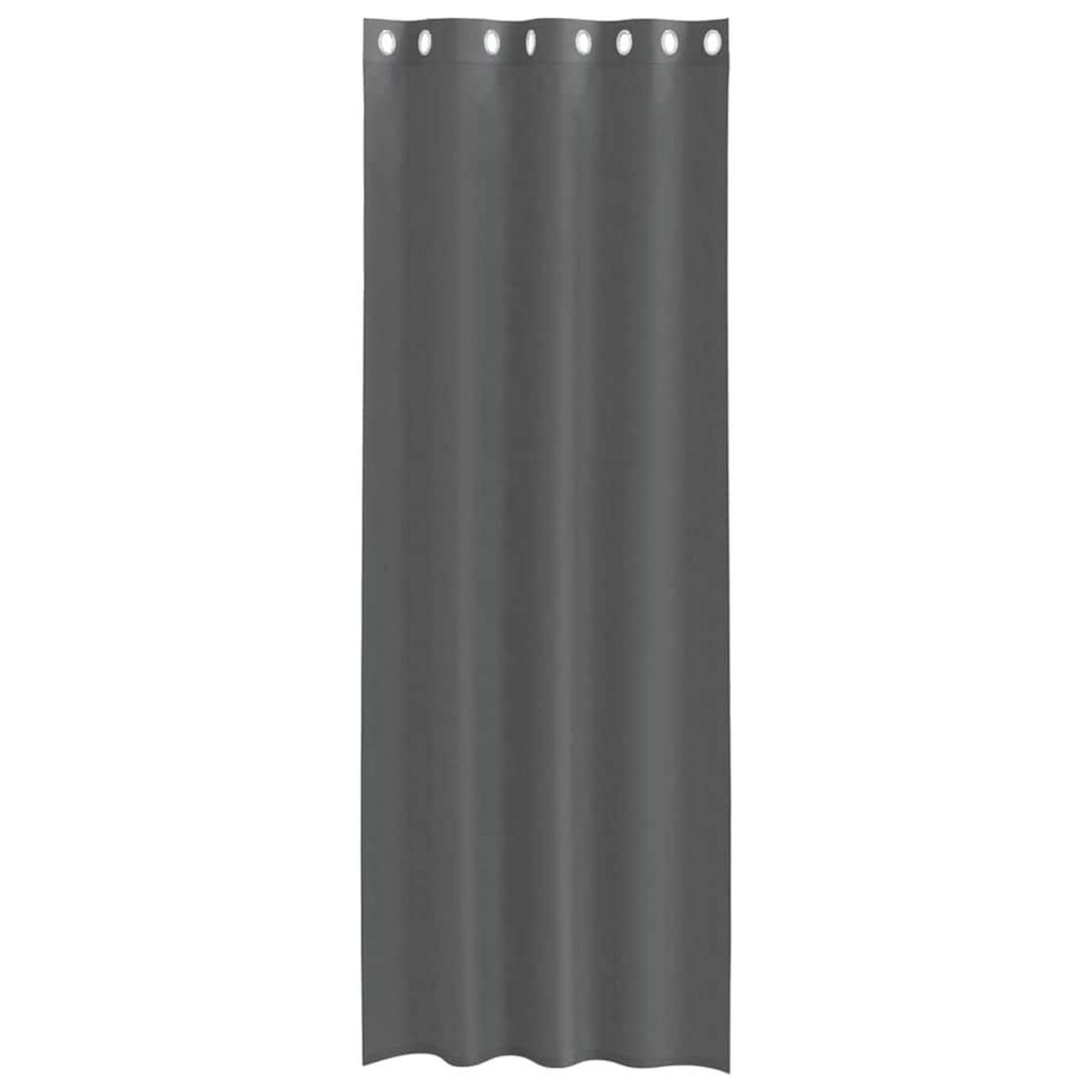 VIDAXL Rideaux en voile avec œillets 2 pcs gris fonce 140x300 cm