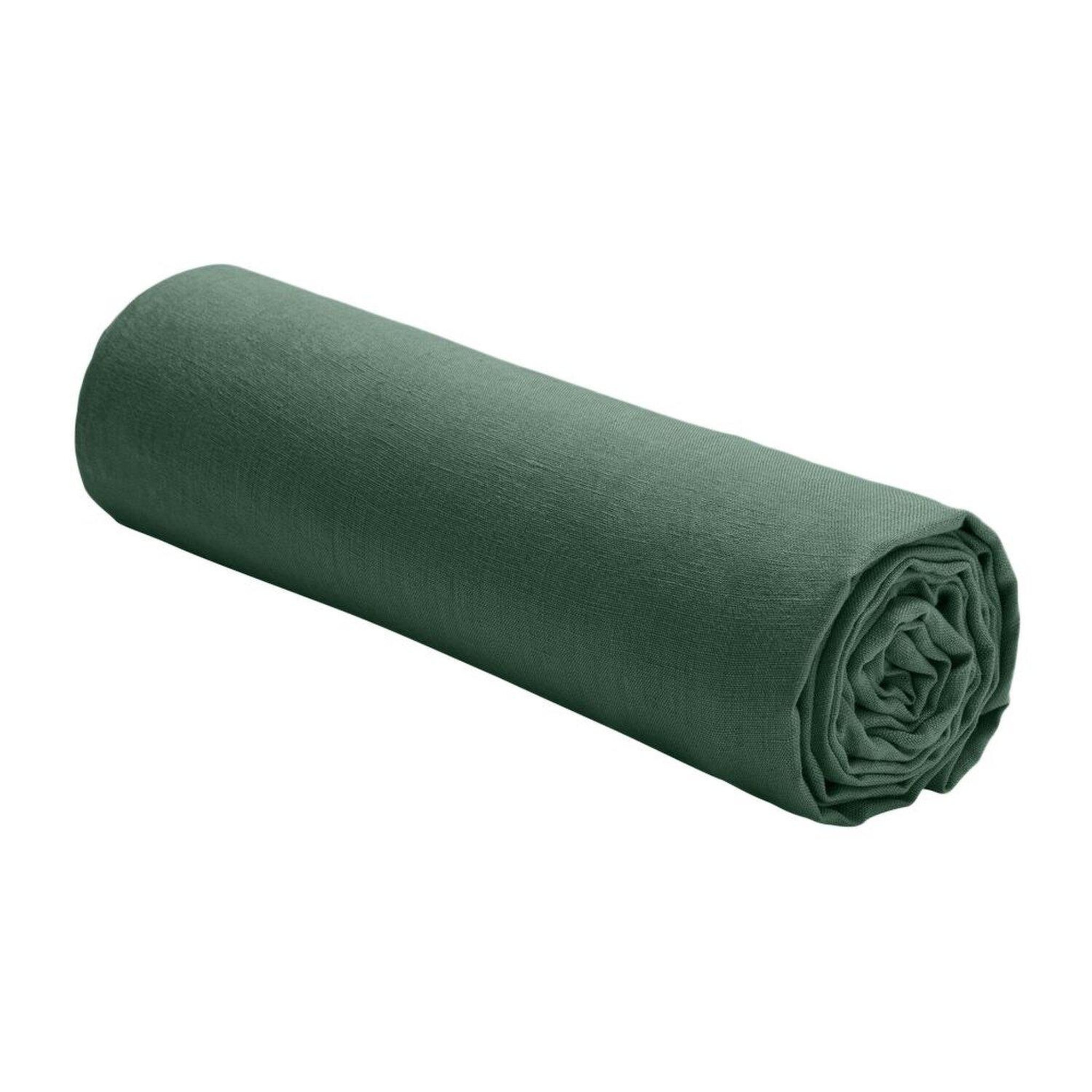 Voir la diapositive 2 : BATON ROUGE Drap housse 100% lin lavé 160g pin