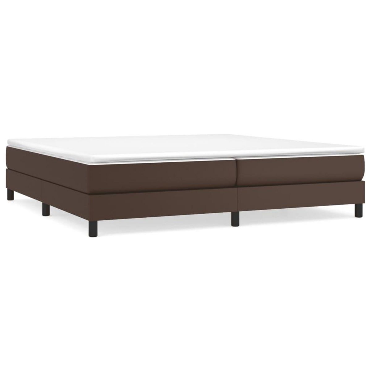 VIDAXL Sommier a lattes de lit avec matelas Marron 200x200 cm
