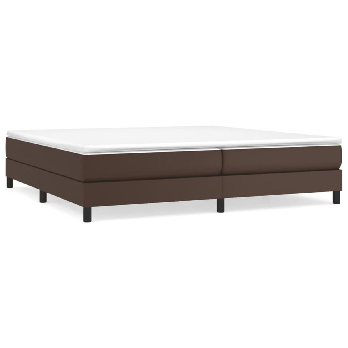 VIDAXL Sommier a lattes de lit avec matelas Marron 200x200 cm
