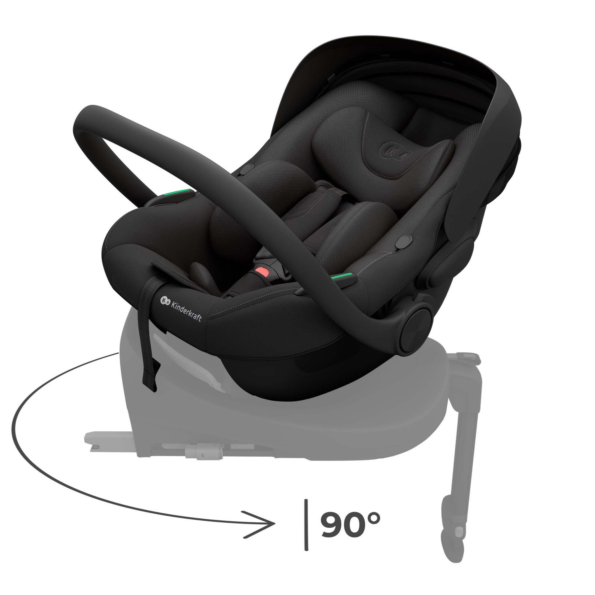 Voir la diapositive 2 : KINDERKRAFT Siège auto isofix bébé rotatif sps