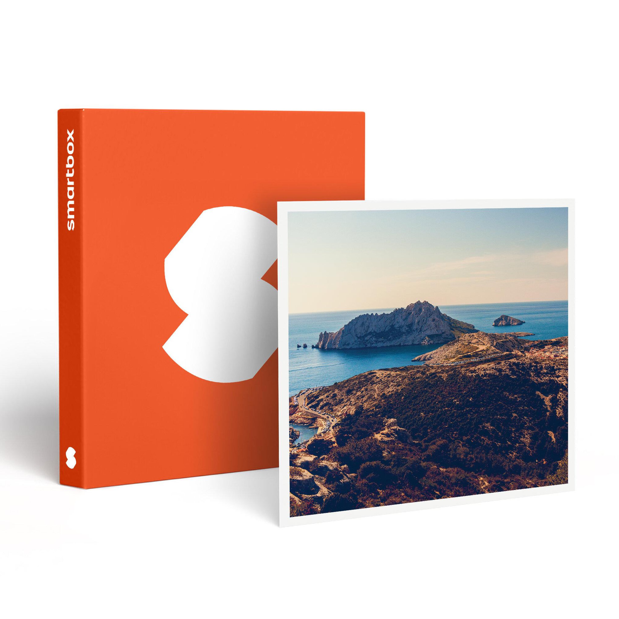 Smartbox Excursion en bateau de 3h pour 2 personnes dans les calanques de marseille au coucher du soleil avec rosé - coffret cadeau sport & aventure