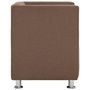 Voir la diapositive 4 : VIDAXL Fauteuil cube Marron Tissu