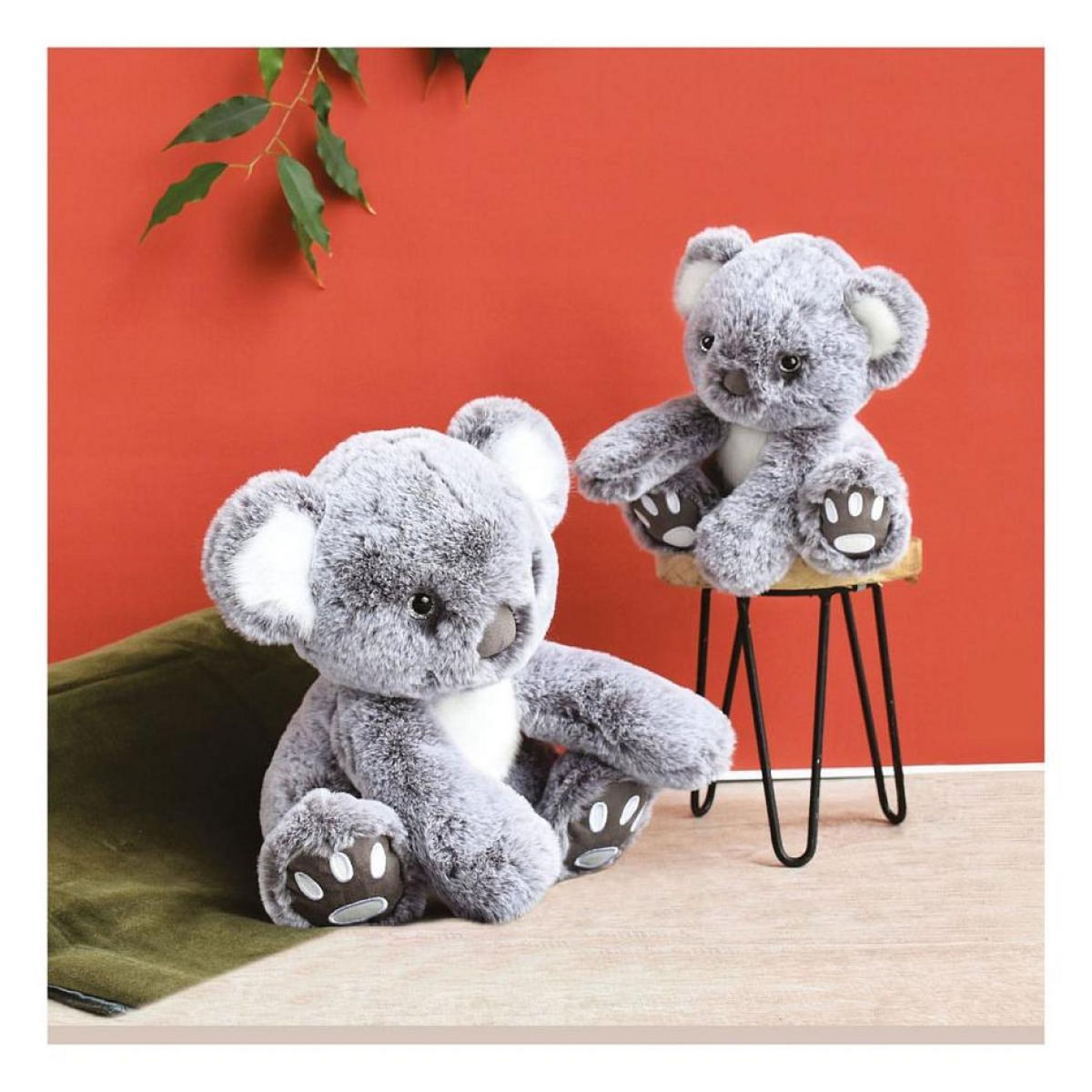 Histoire D'Ours Peluche Koala gris - 18 cm HO2968