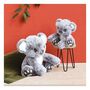 Voir la diapositive 3 : Histoire D'Ours Peluche Koala gris - 18 cm HO2968