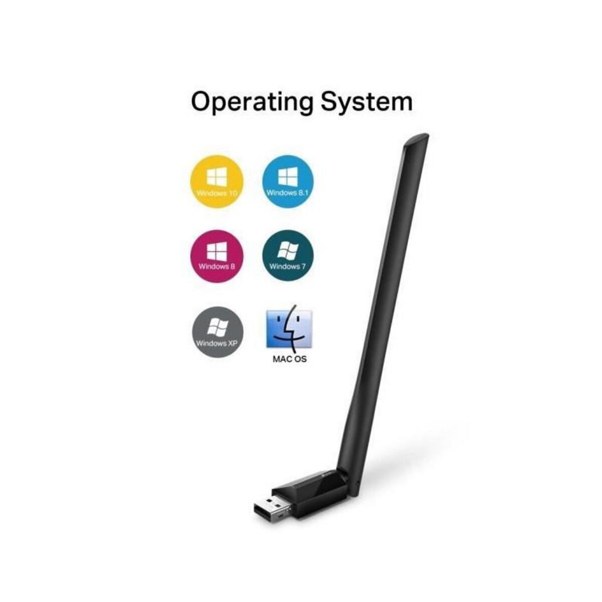 TPLINK TP-Link Archer T2U Plus Adaptateur USB WiFi bi-bande AC 600 Mbps a gain eleve