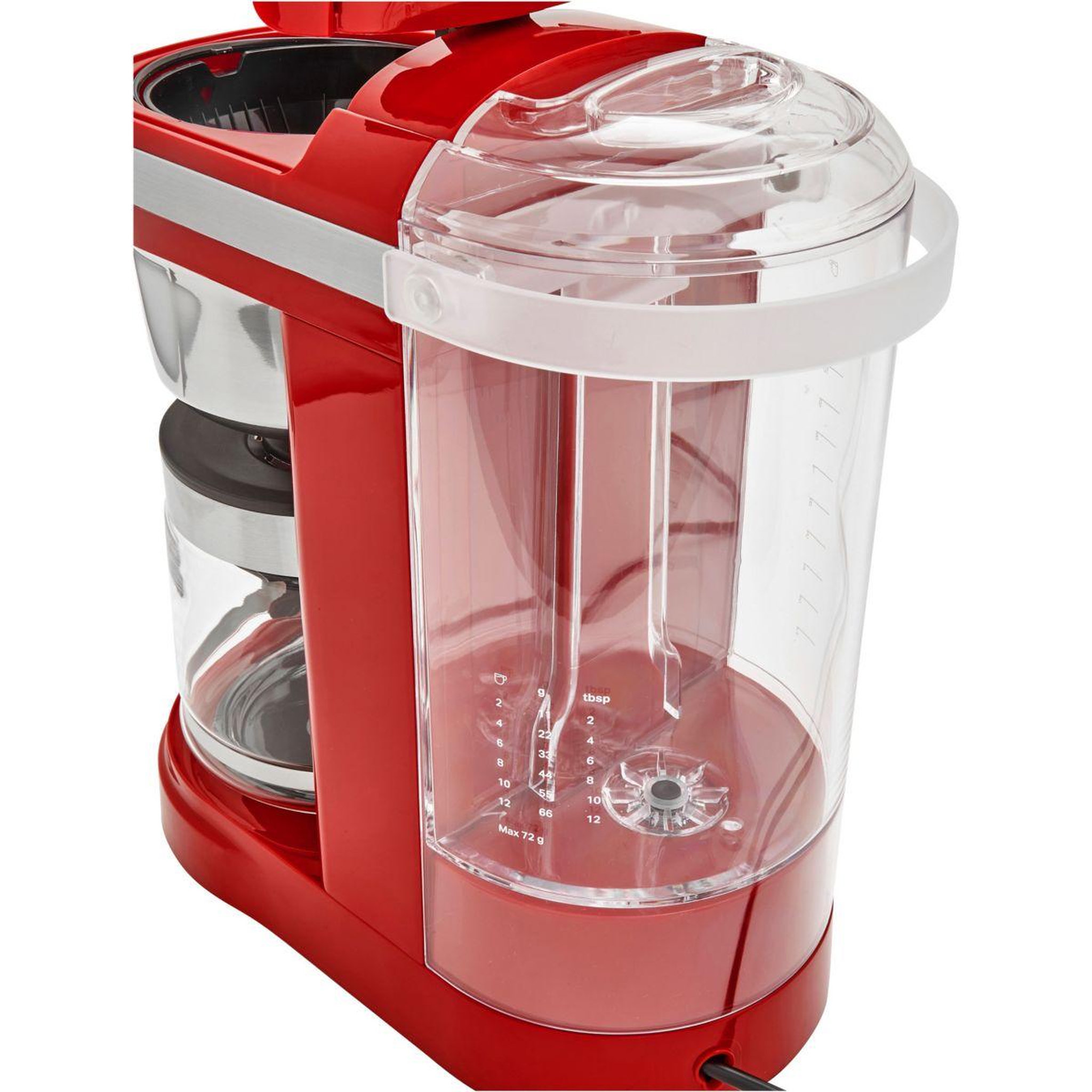 Voir la diapositive 5 : KitchenAid Cafetière filtre 5kcm1209eer rouge empire