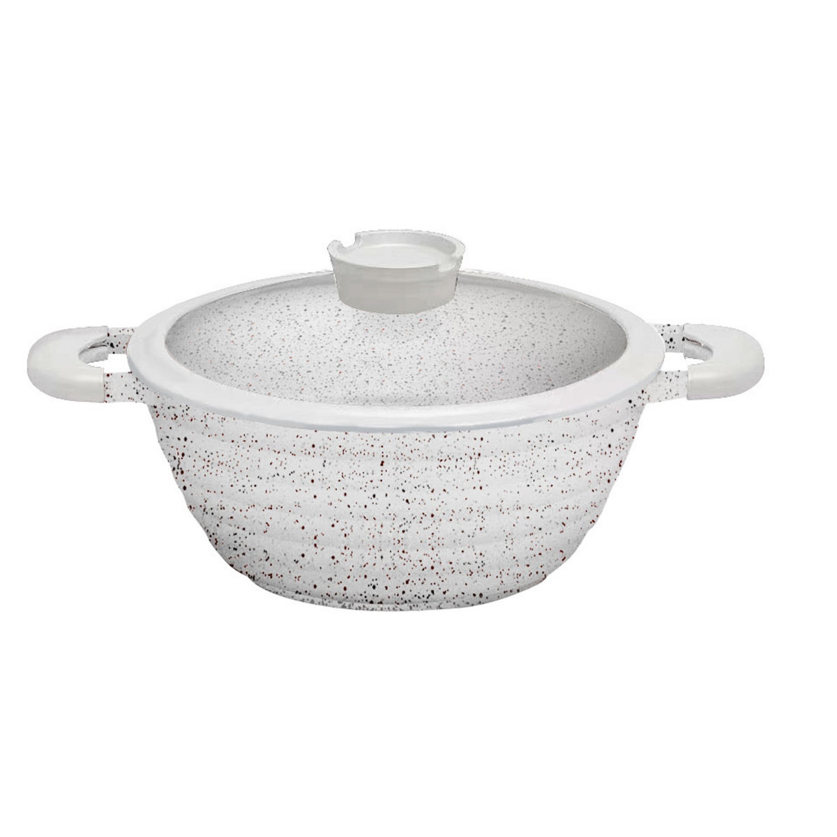 ROSSETTO Faitout 32cm effet pierre en fonte d'aluminium