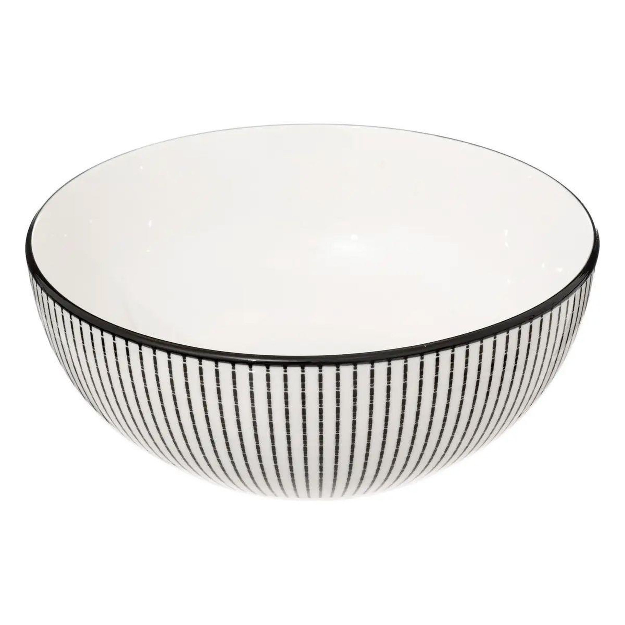 SECRET DE GOURMET Saladier porcelaine  lunis  22cm noir