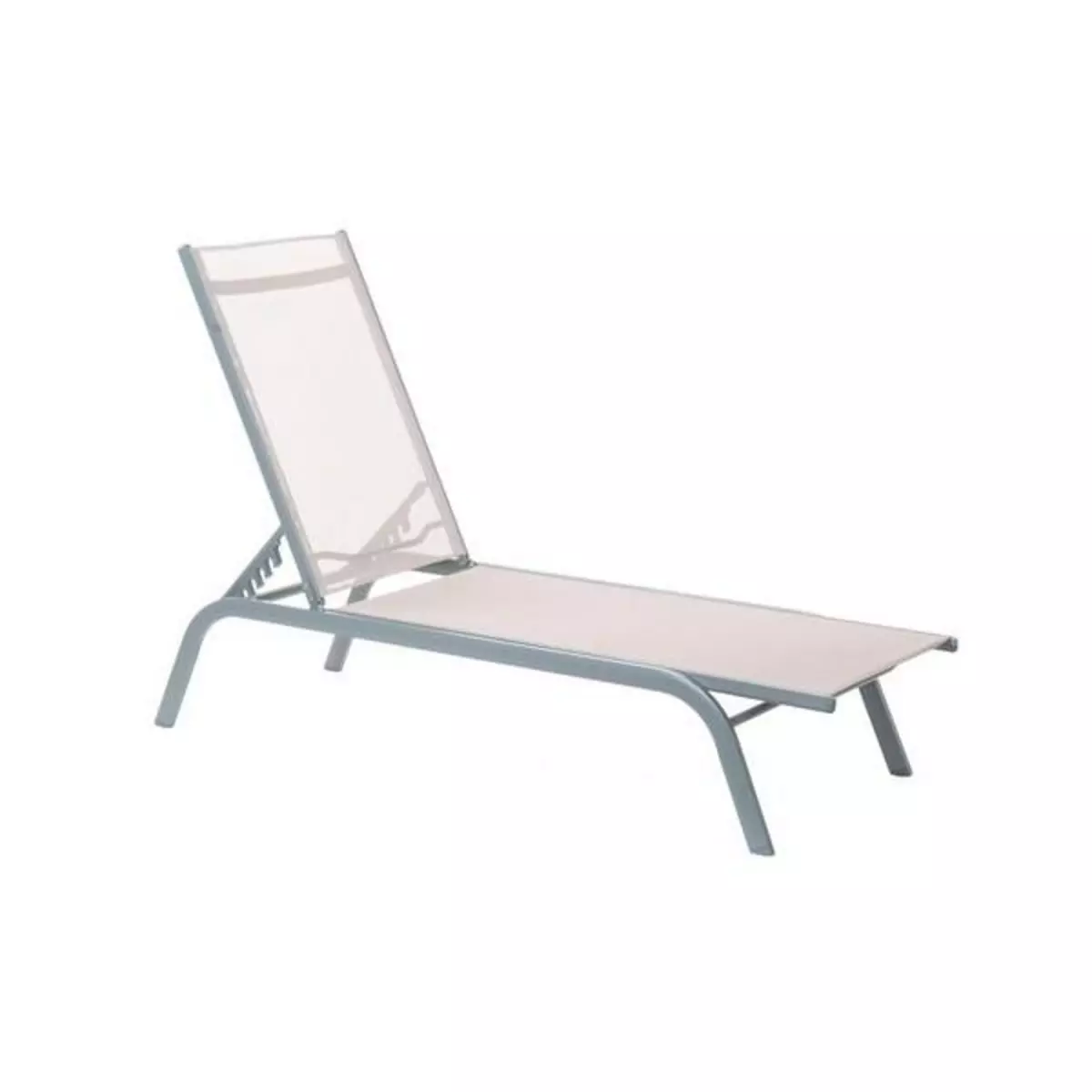 MARKET24 Chaise longue DKD Home Decor inclinable PVC Aluminium (191 x 58 x 98 cm)