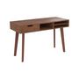 Voir la diapositive 1 : Rendez vous déco Bureau 1 tiroir et 3 niches en bois clair - Moka
