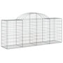 Voir la diapositive 3 : VIDAXL Paniers a gabions arques 13 pcs 200x50x80/100 cm Fer galvanise