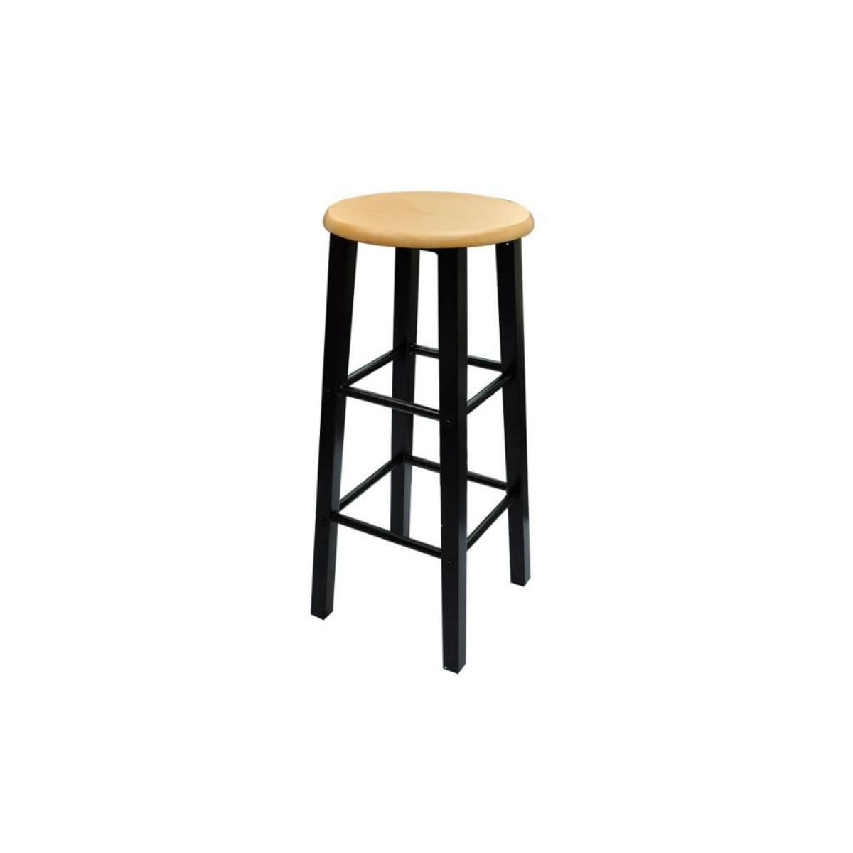 VIDAXL Ensemble de table a dîner Bois brun roux avec noir Acier