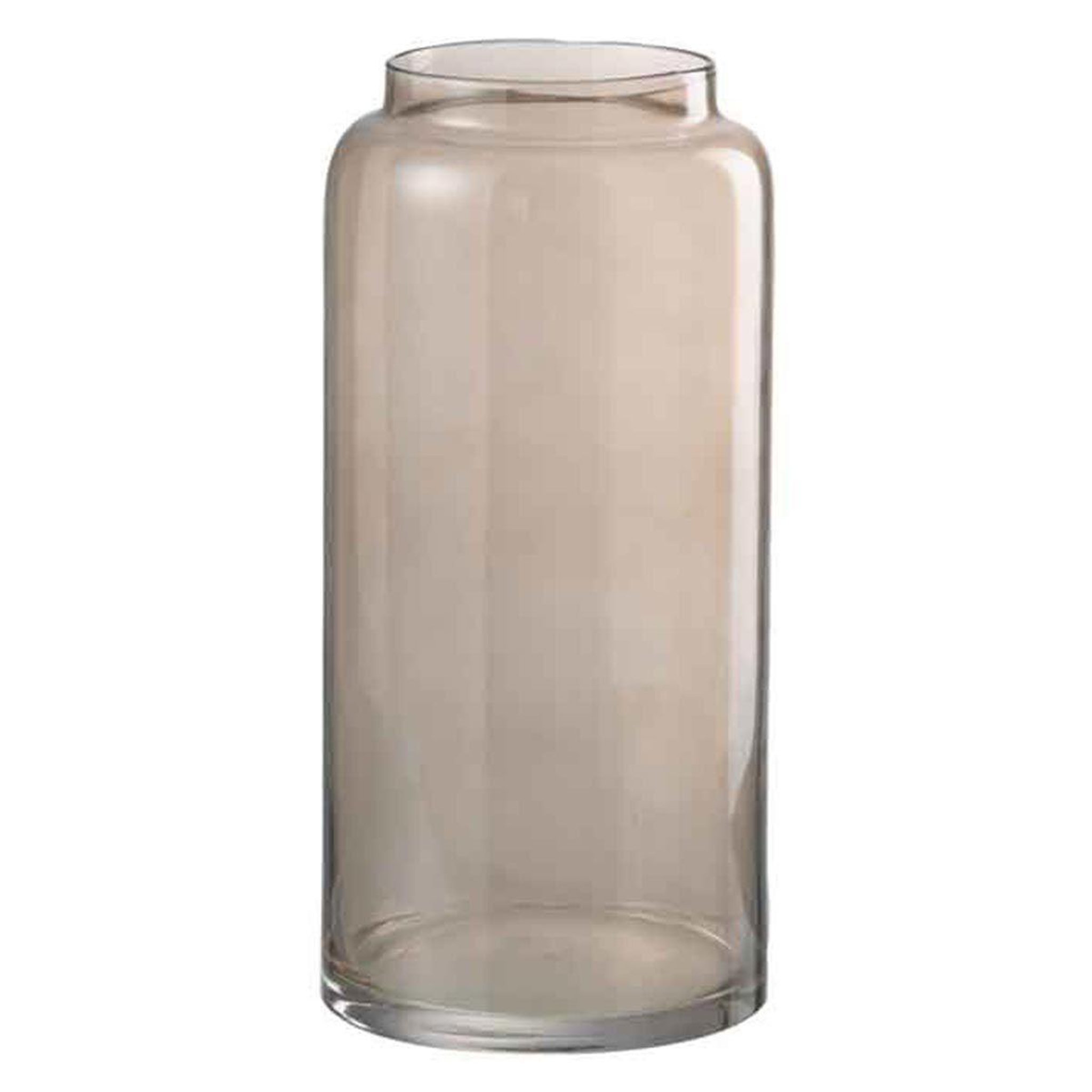 J-LINE Vase design  long droit  40cm marron ambre