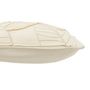 Voir la diapositive 3 : Paris Prix Coussin Déco Feuilles  Lara  43x43cm Blanc