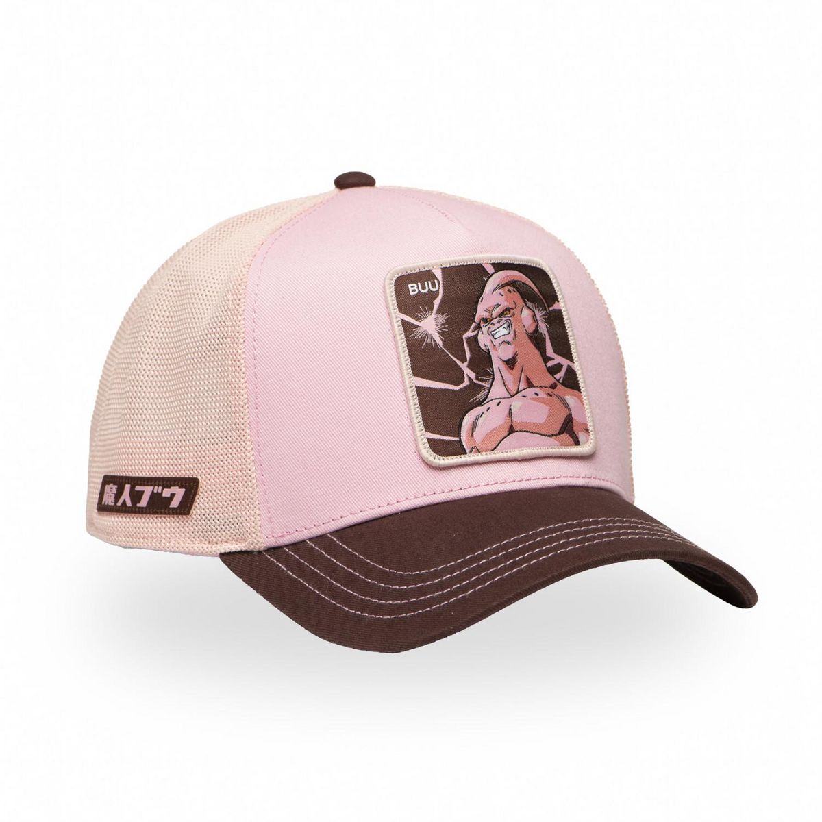 CAPSLAB Casquette trucker premium avec filet en coton sergé Dragon Ball Z Buu