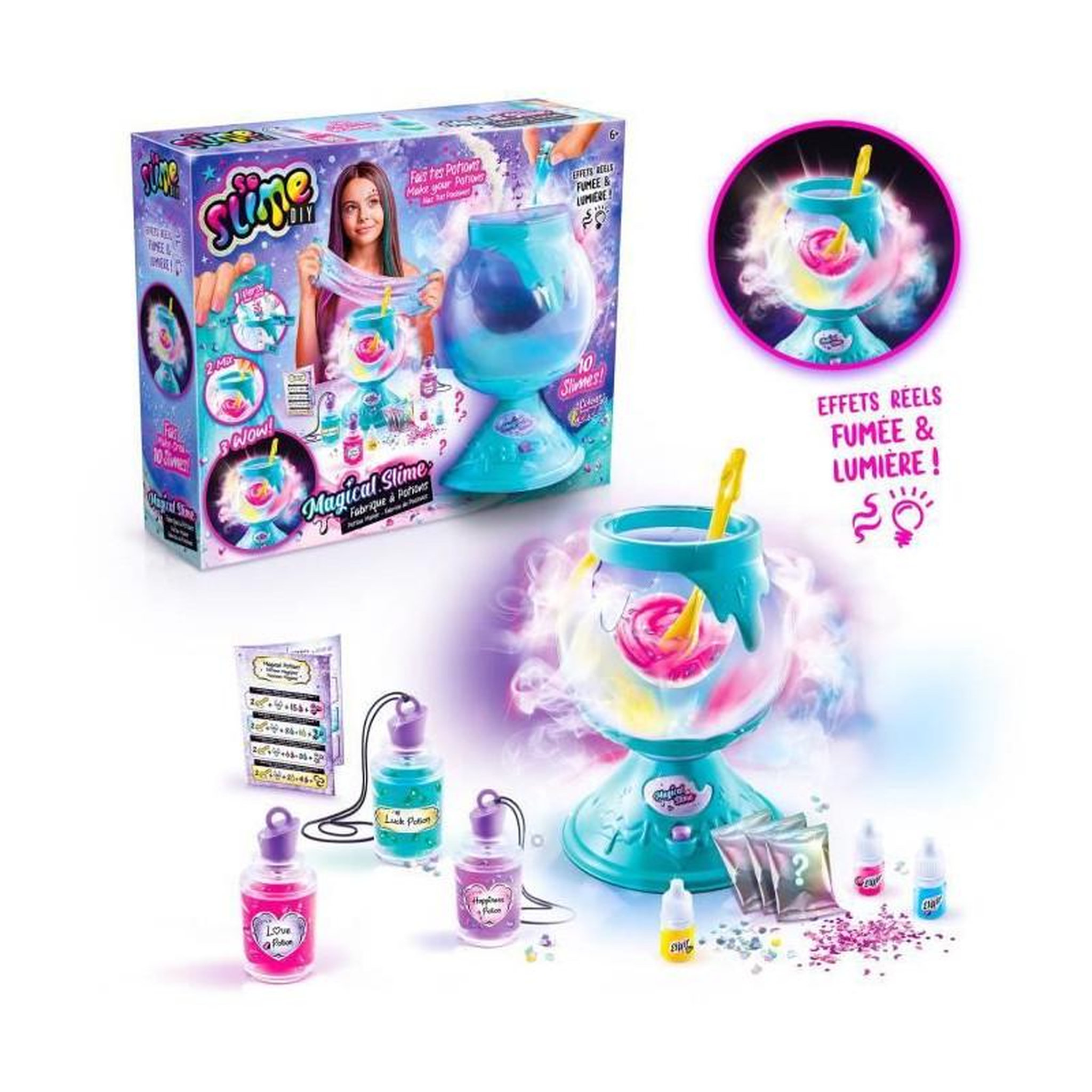 Canal Toys Canal Toys - Fabrique a potions magiques - Slime color change - Avec éclairage et fumée - Magical Slime - des 6 ans - SSC196