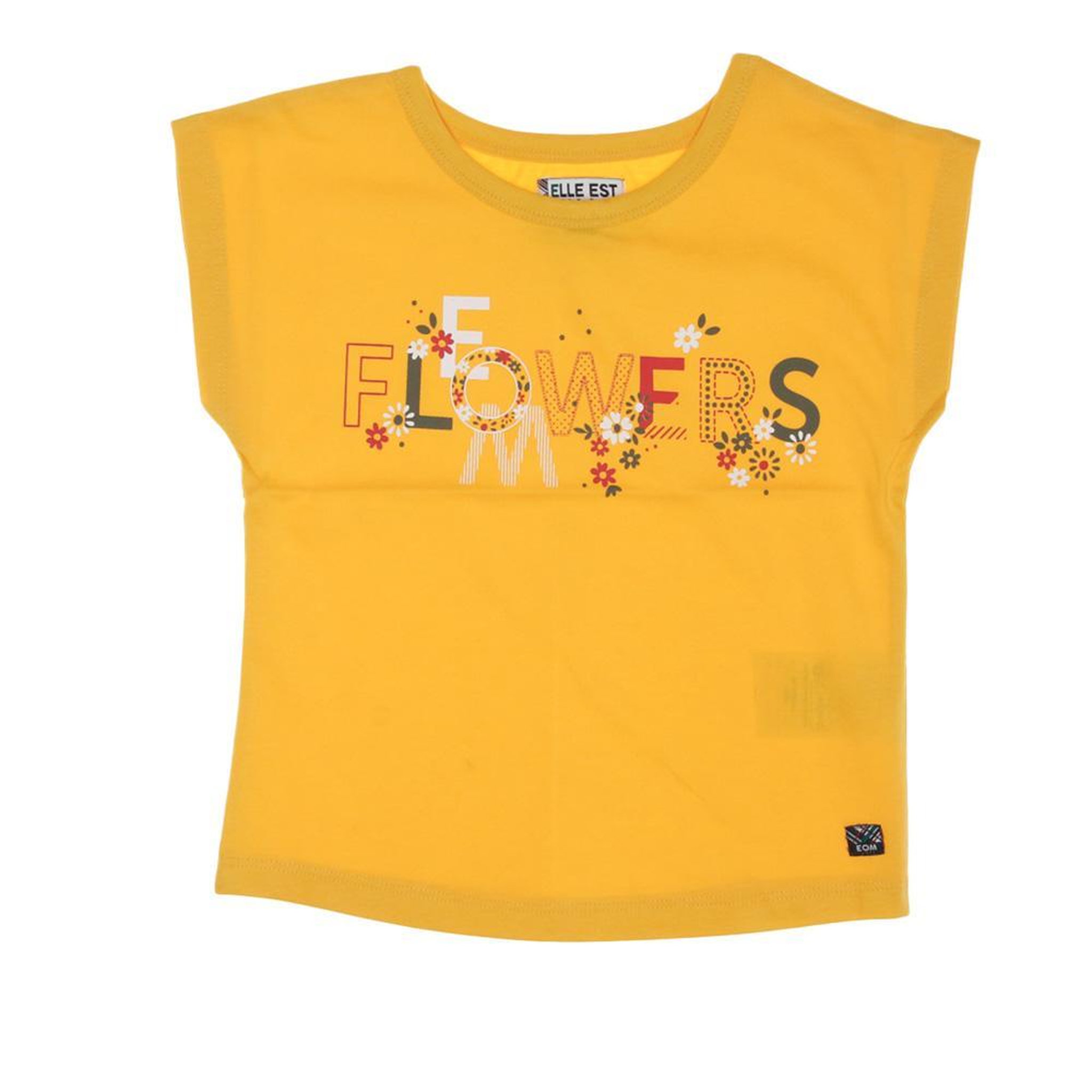 ELLE EST OU LA MER T shirt  Fille EOM Luzine. Coloris disponibles : Jaune