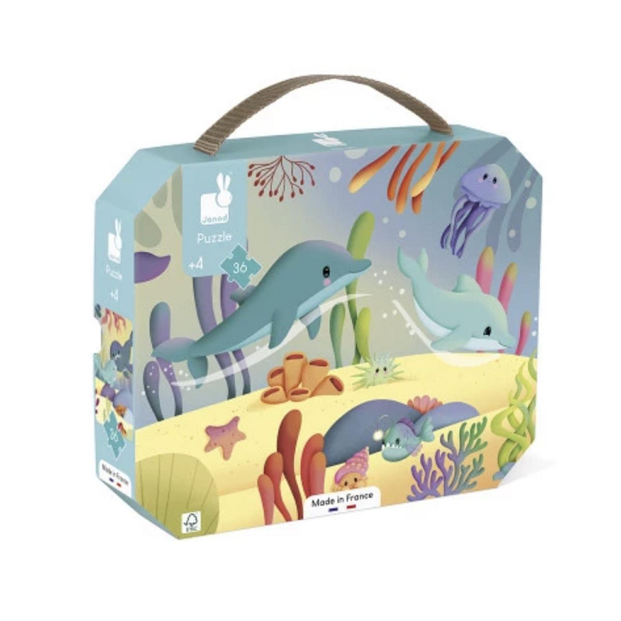 JANOD Puzzle frise les animaux marins -