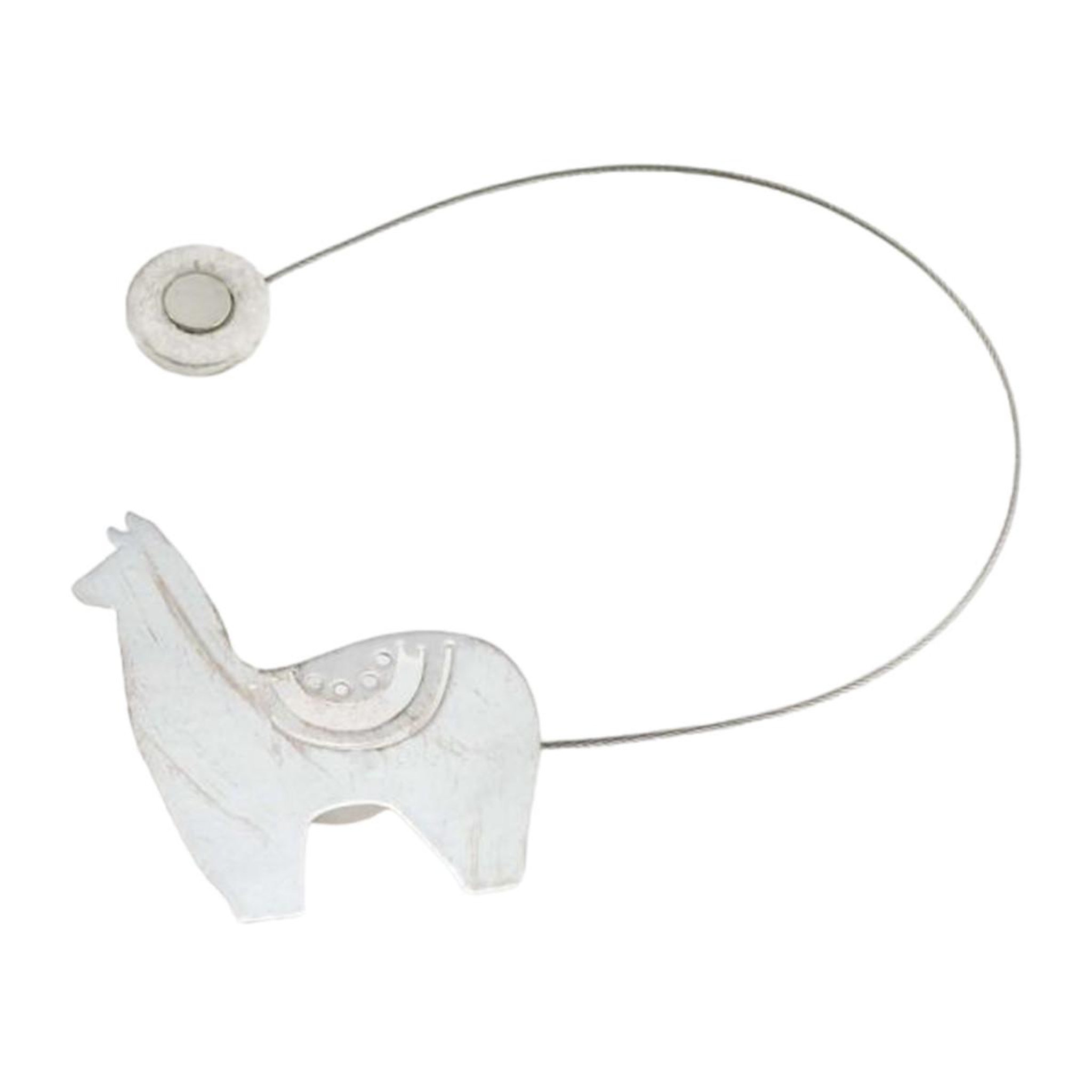 Douceur d'Intérieur Embrasse de rideau aimantée  yzma  30cm blanc