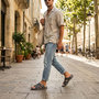Voir la diapositive 5 : OZABI OZABI Sandales homme croisées confort scratch été