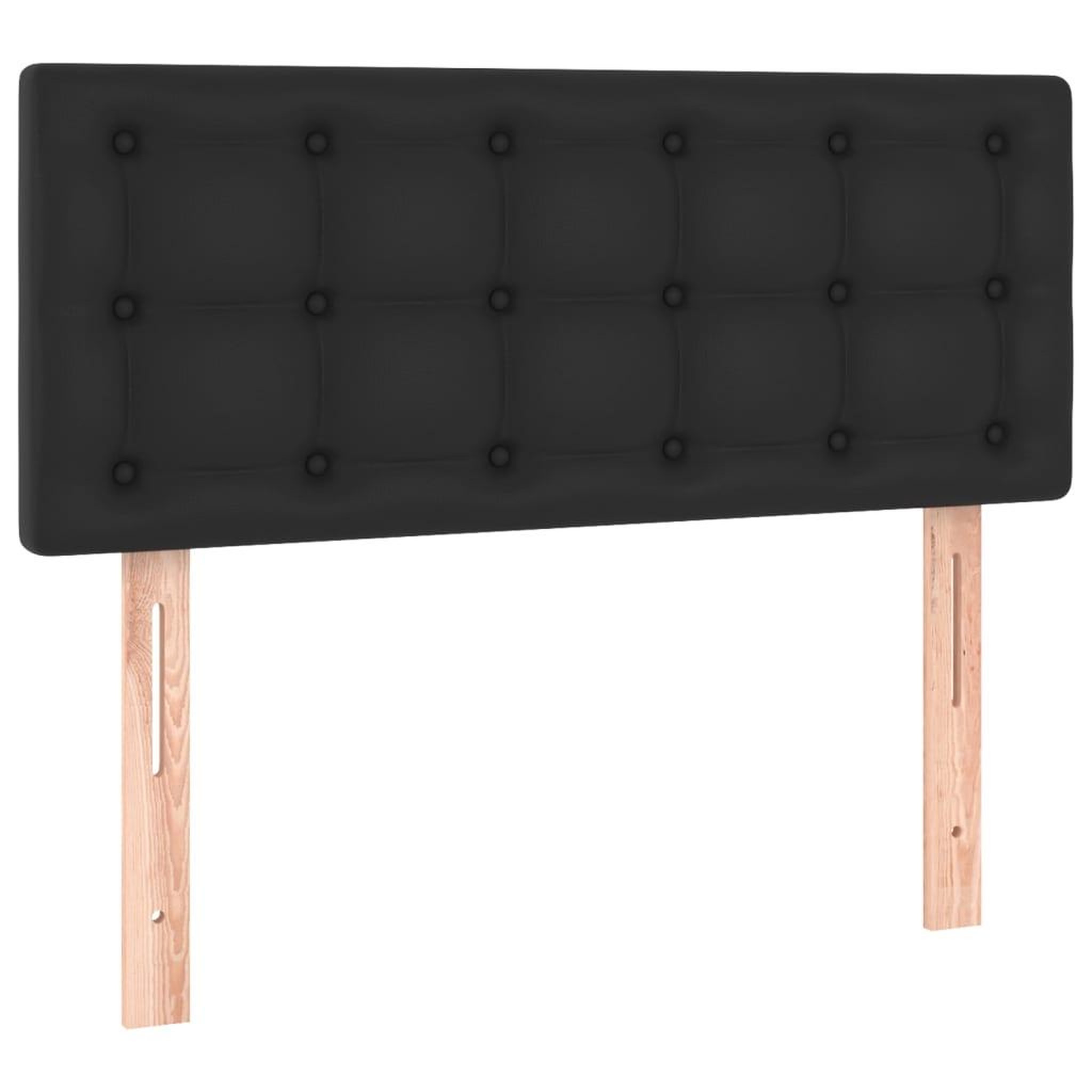 Voir la diapositive 2 : VIDAXL Tete de lit Noir 100x5x78/88 cm Similicuir