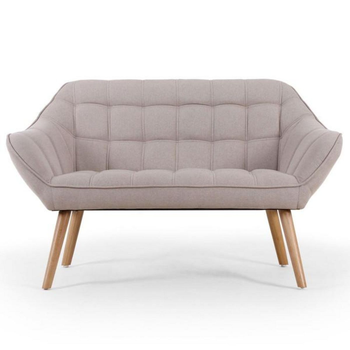 Paris Prix Canapé 2 Places Scandinave  Taone  128cm Beige