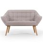 Voir la diapositive 2 : Paris Prix Canapé 2 Places Scandinave  Taone  128cm Beige