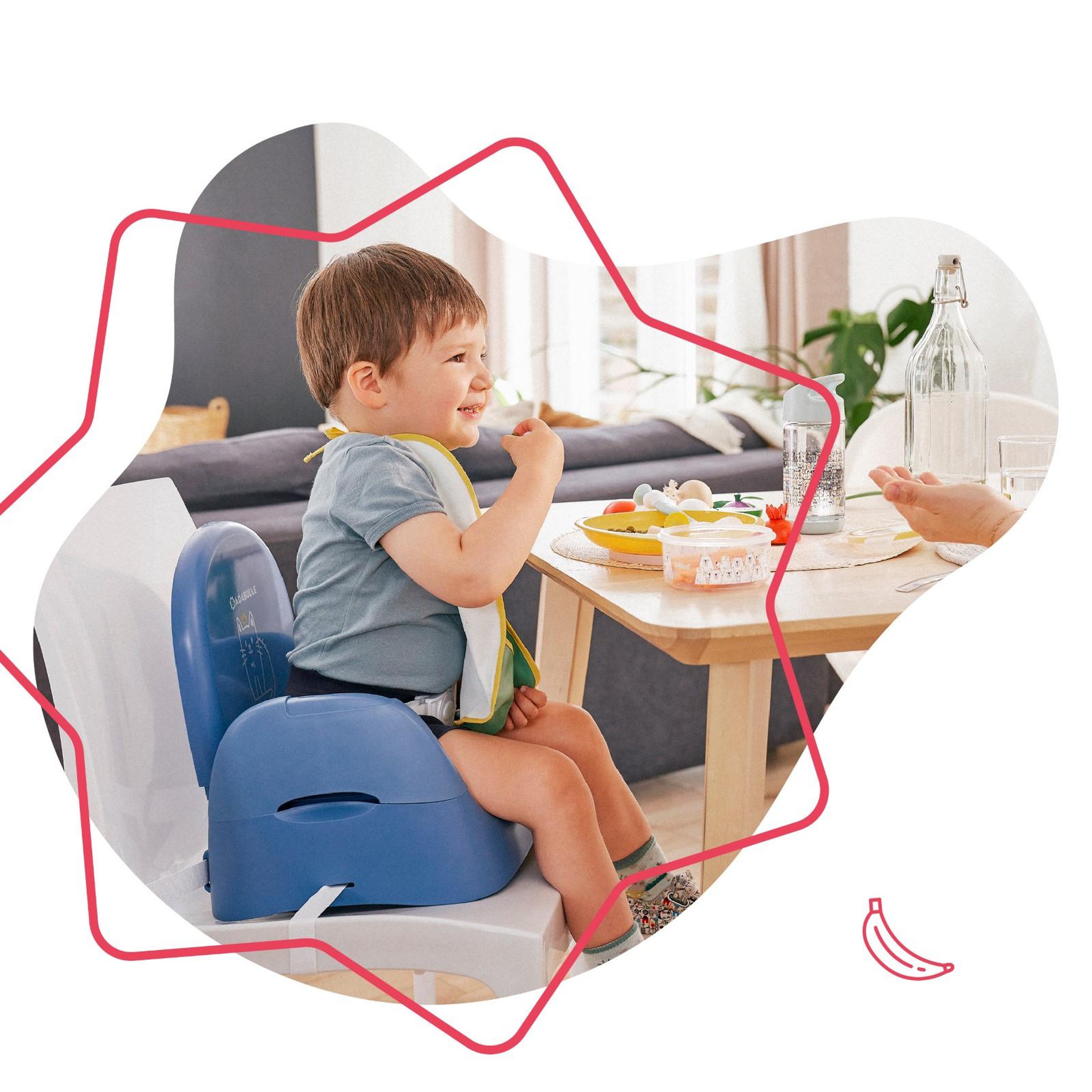 Voir la diapositive 2 : BADABULLE Rehausseur de chaise Badabulle - Pliage Compact - Universel - De 6 à 36 mois - Chat
