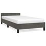 Voir la diapositive 2 : VIDAXL Cadre de lit sans matelas gris fonce 100x200 cm velours