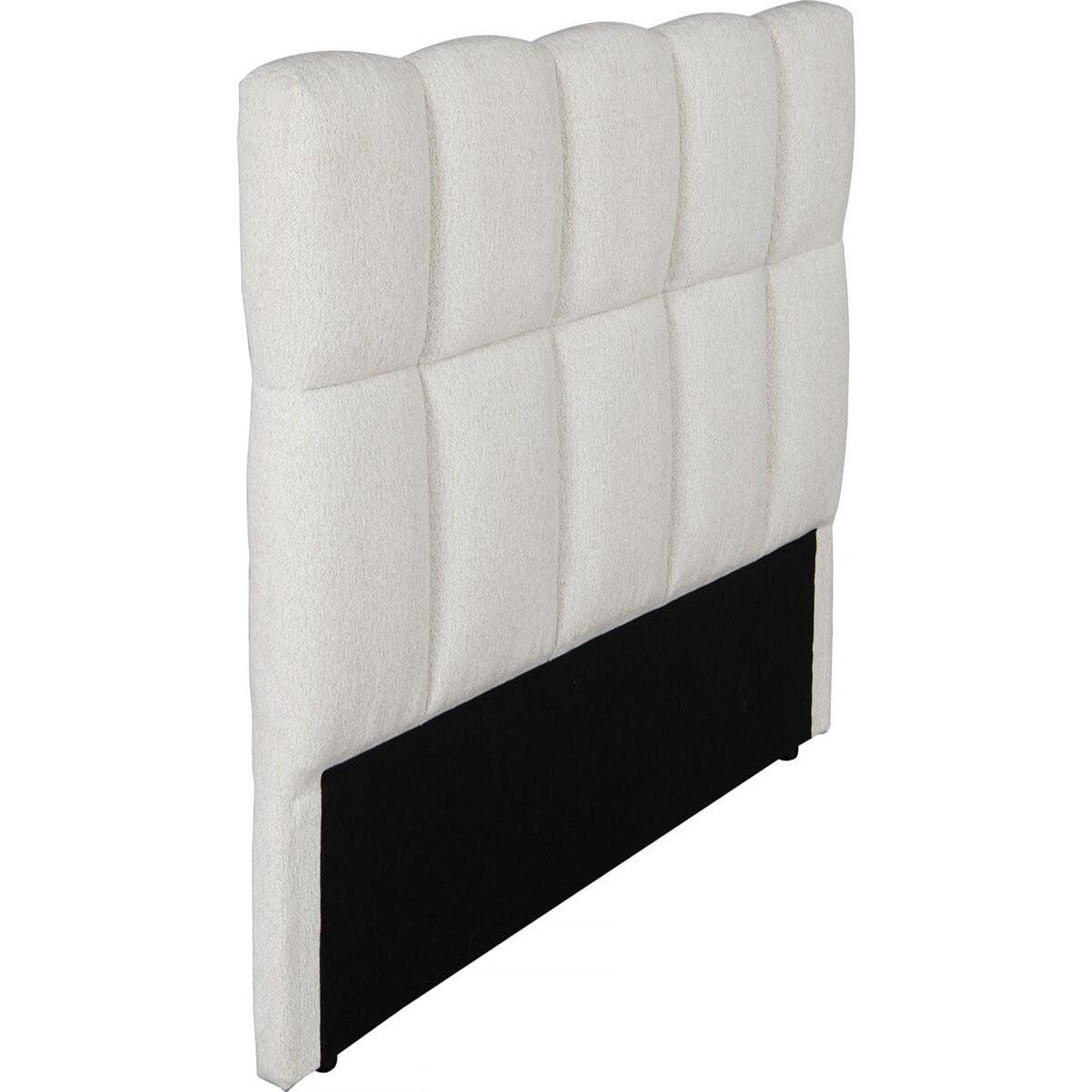 Voir la diapositive 4 : Habitat et Jardin Tête de lit en tissu épais style bubble  alpe d'huez  - 140 cm - beige