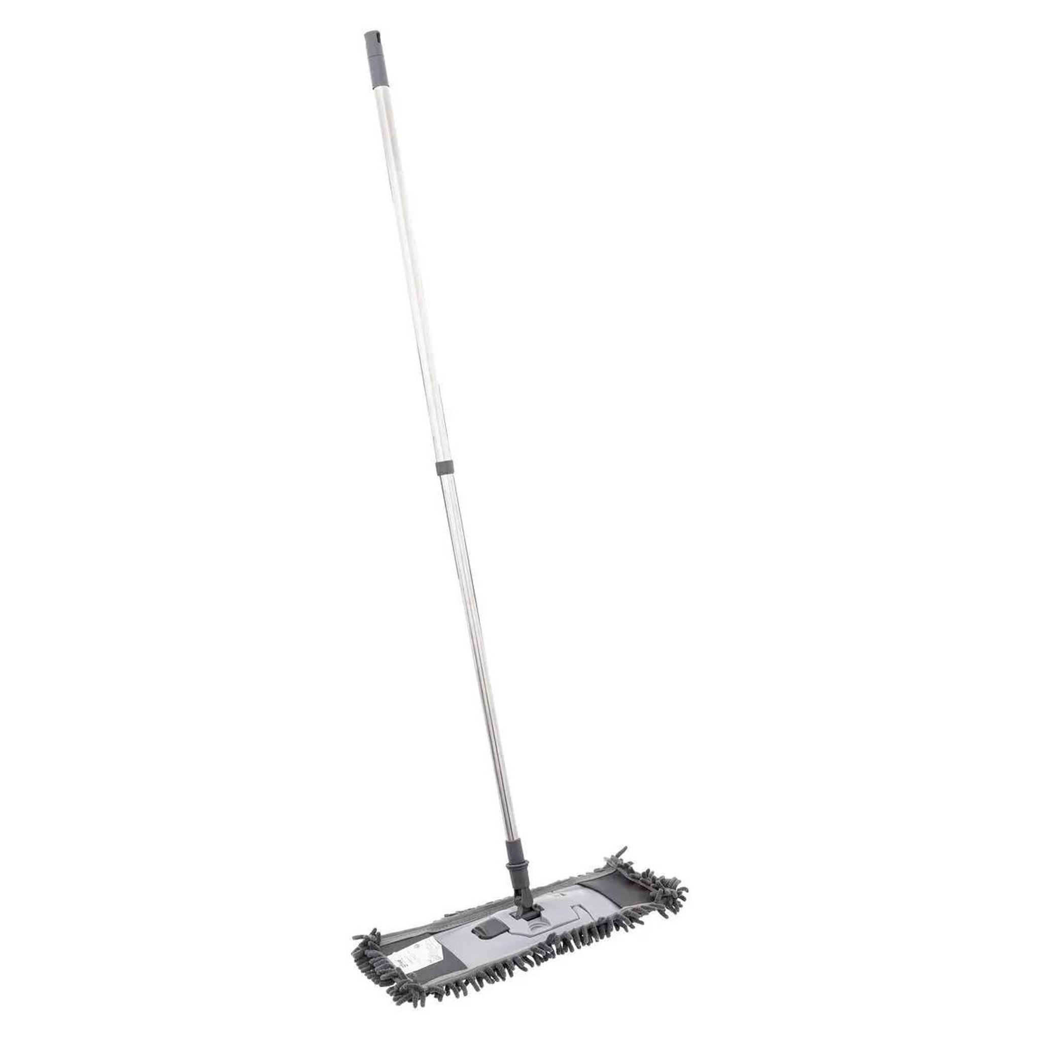 B BASIC & CO Balai Télescopique  Microfibre Chenille  163cm Gris