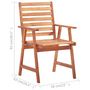 Voir la diapositive 6 : VIDAXL Chaises a manger d'exterieur lot de 6 et coussins Acacia massif