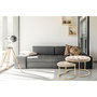 Voir la diapositive 3 : Paris Prix Lot de 2 Tabourets  Becky  60cm Taupe & Or