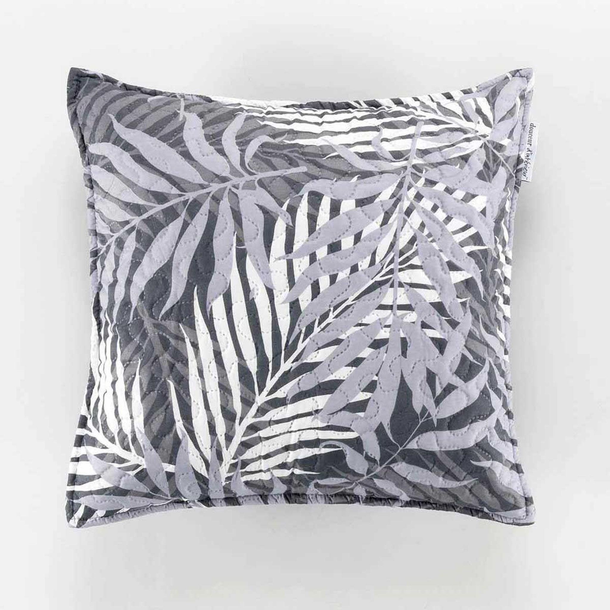 Voir la diapositive 2 : Douceur d'Intérieur Housse de coussin à motifs  hazel  60x60cm gris