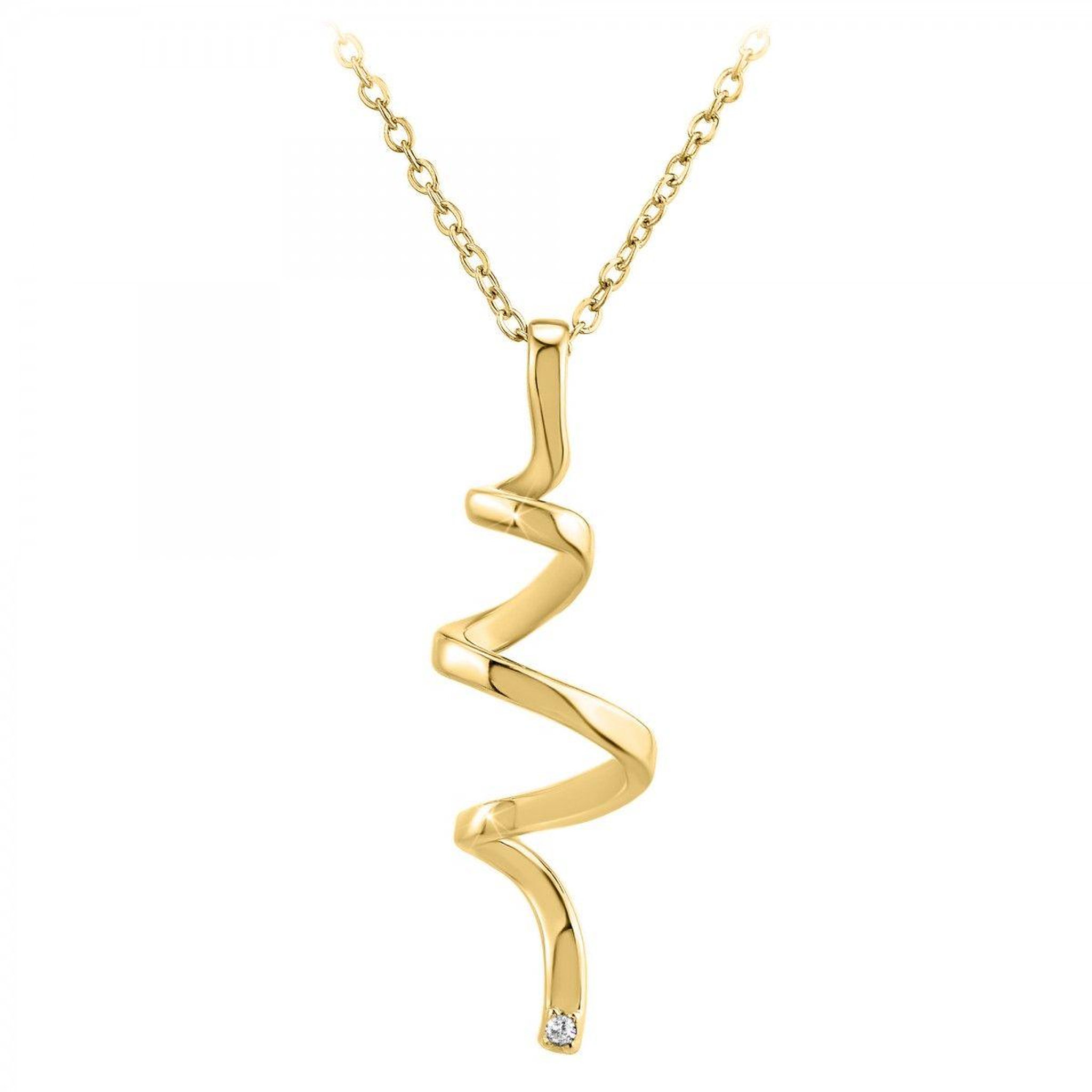 SC BOHEME Collier par SC Bohème orné d'un véritable diamant blanc
