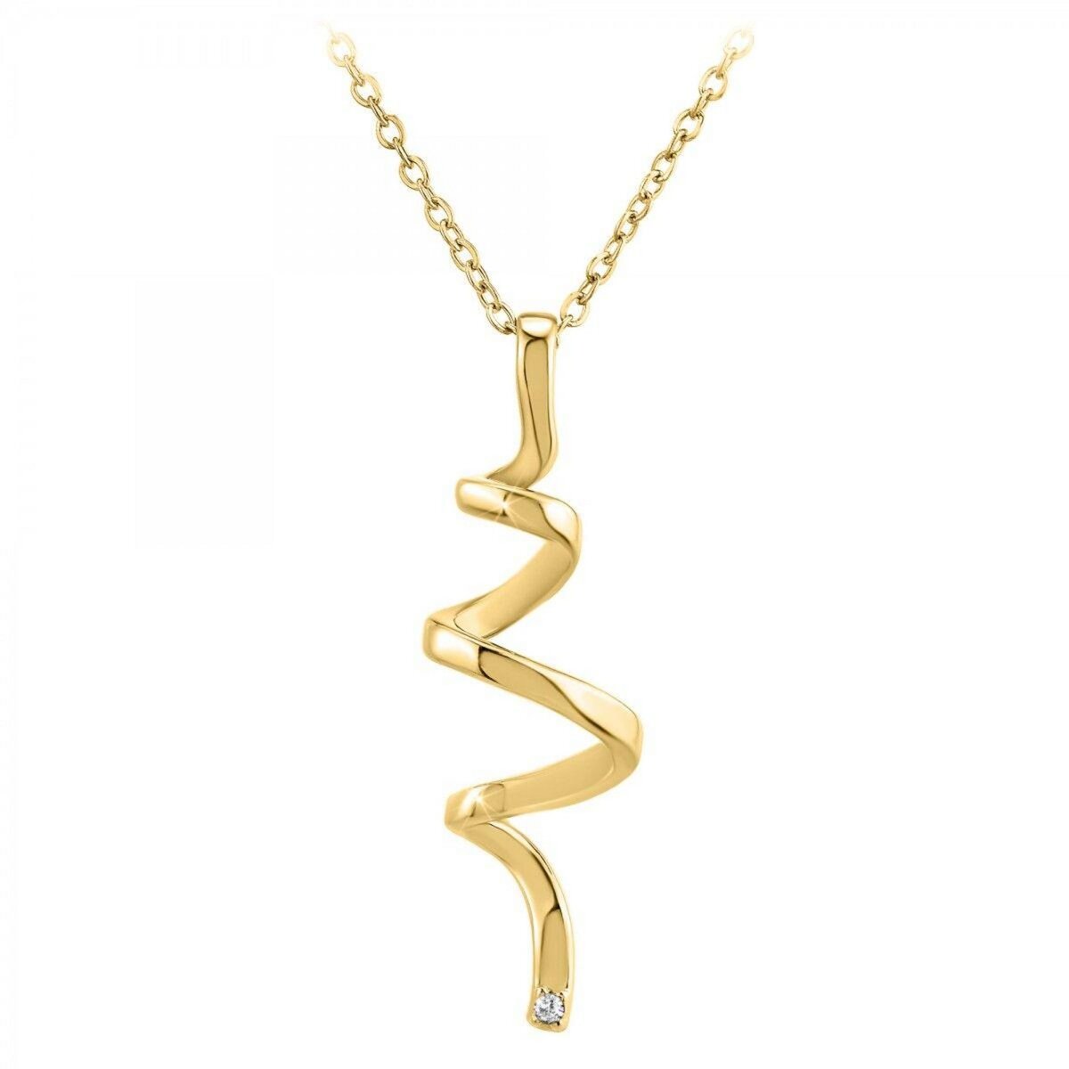 SC BOHEME Collier par SC Bohème orné d'un véritable diamant blanc