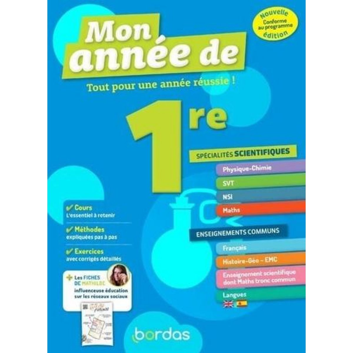 MON ANNEE DE 1RE SPECIALITES SCIENTIFIQUES, ENSEIGNEMENTS COMMUNS. EDITION 2024, Dubus David