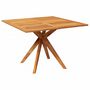 Voir la diapositive 2 : VIDAXL Table de jardin 110x110x75 cm Bois d'acacia solide