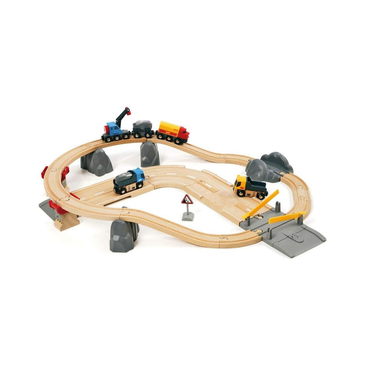 Brio 33210 Circuit Rail Route Transport de Roches