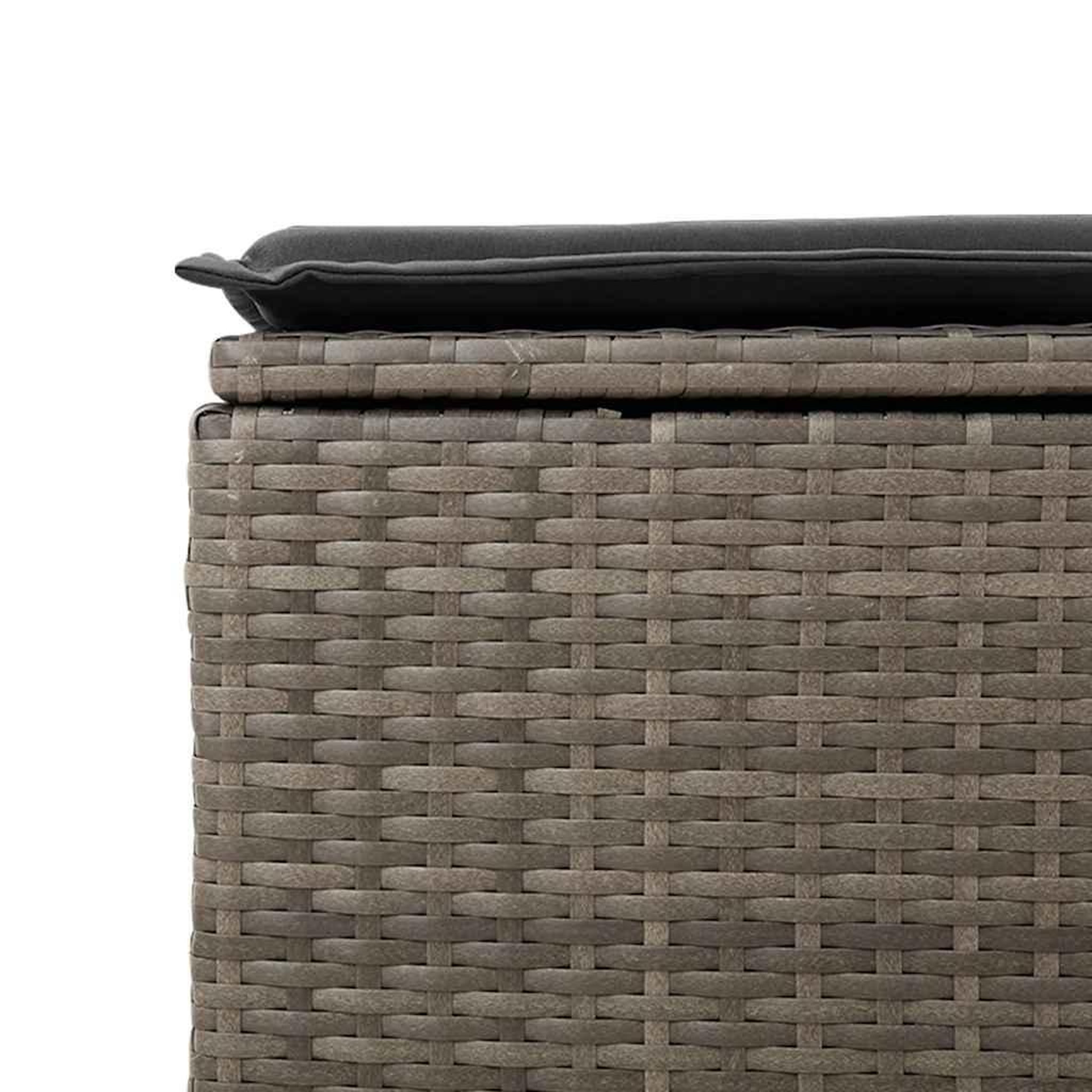 Voir la diapositive 5 : VIDAXL Salon de jardin 2 pcs avec coussins gris resine tressee acacia