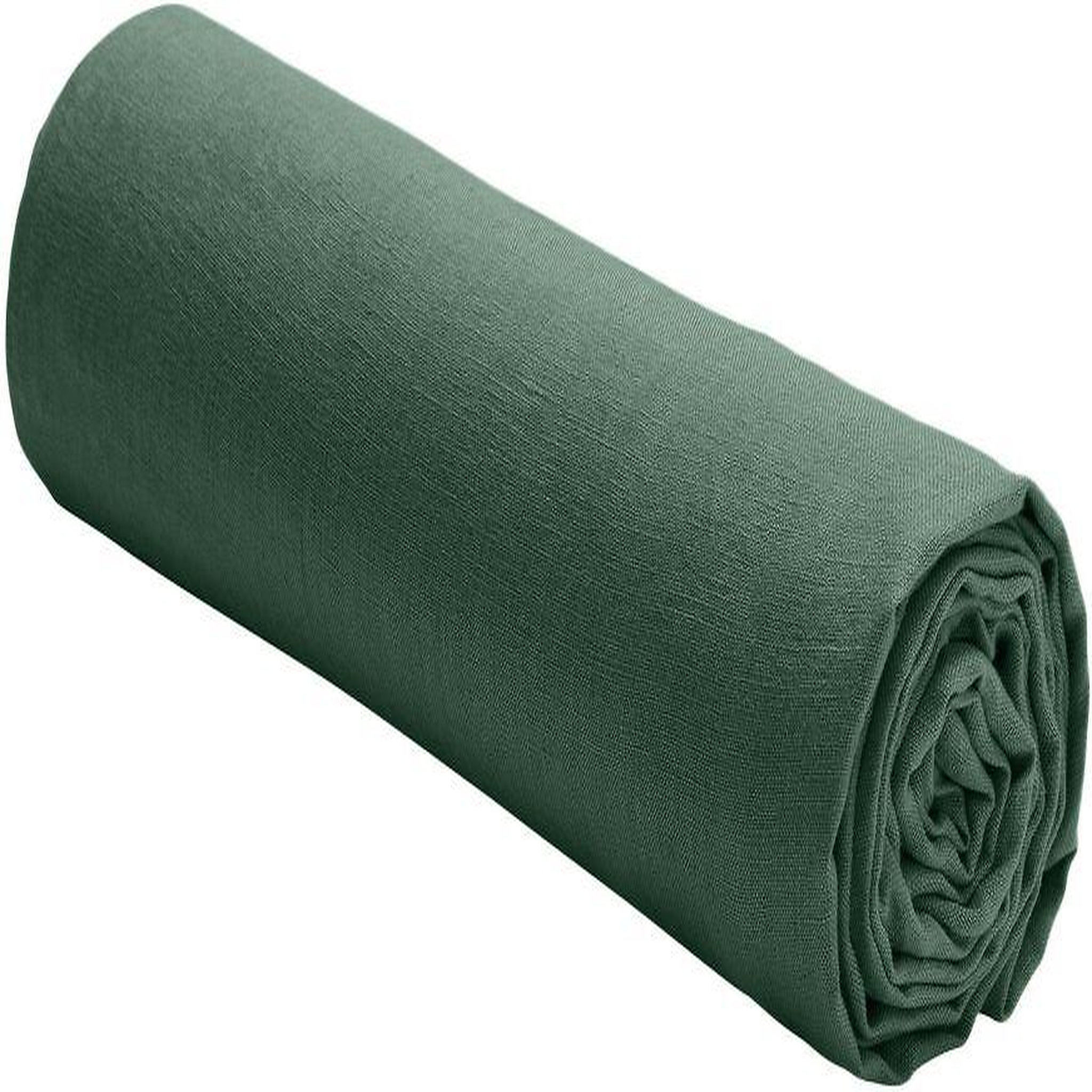BATON ROUGE Drap housse 100% lin lavé 160g pin. Coloris disponibles : Vert